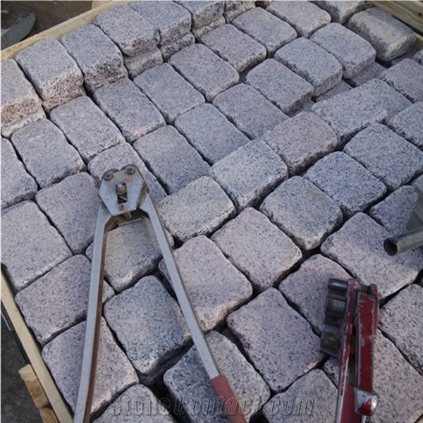 G352 Dark Red Granite Cubes,Split Cubes,Cube Stone,Cobble Stone