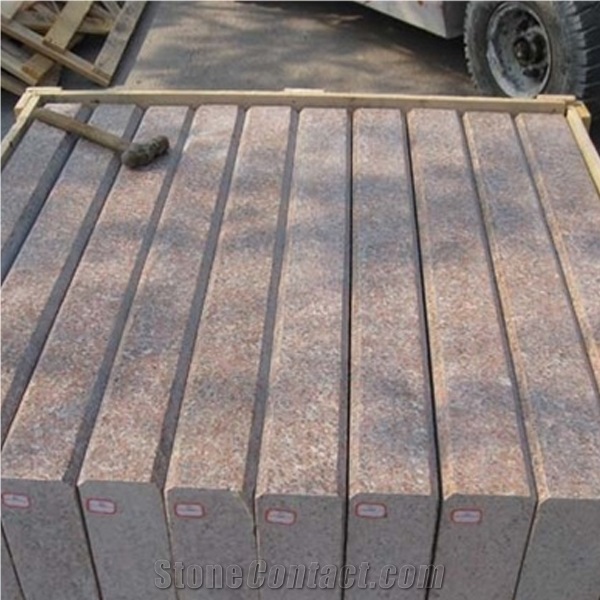 G368 Red Granite Kerbstone, 368 Pink Granite Kerbstone, 368 Red Curbstone