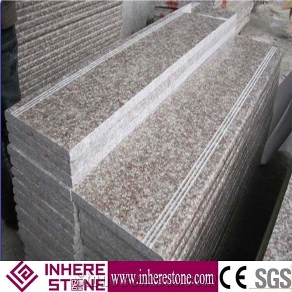 G687 Pink Granite Outdoor Stair Steps Lowes