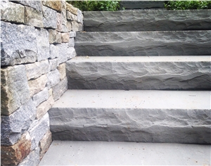 Grey Granite Stair Step,Exterior Granite Stair Treads,Granite Staircase