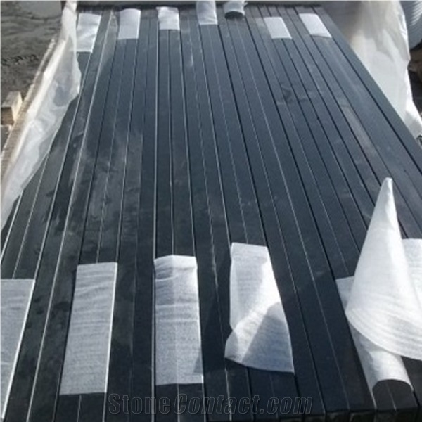 Shangxi Black Kitchen Countertops / China Black Granite , Kitchen Worktops