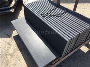Hainan Black Basalt Swimming Pool Coping / Dark Bluestone Swimming Pool Borders / Rebated Copers / Bullnose / Square Edge