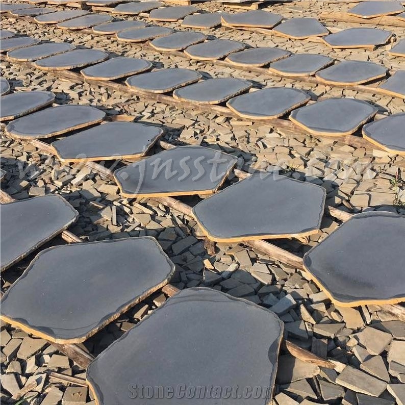 Hainan Grey Basalt Flagstone / China Grey Basalt Crazy Paving / Grey Basalt Random Pavers / Basaltina / Inca Grey / Basalto / Bazalt / Factory Owner