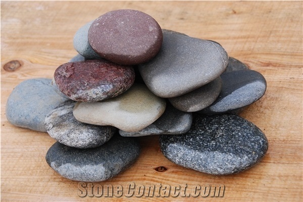 Flat Pebbles, River Boulders