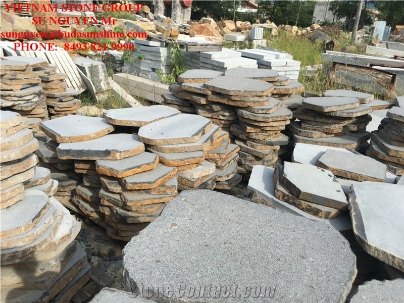 Vietnam Basalt Step Stones, Garden Stepping Pavement