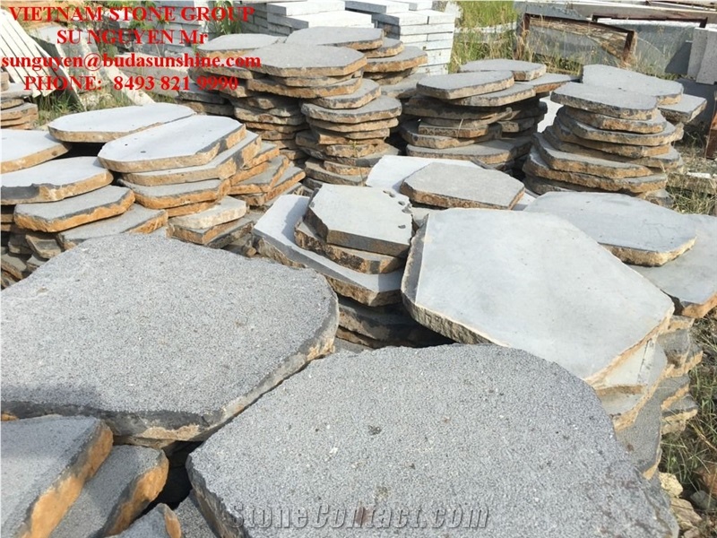 Vietnam Basalt Step Stones, Garden Stepping Pavement