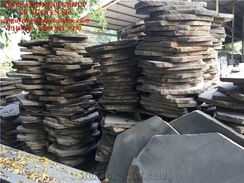 Vietnam Basalt Step Stones, Garden Stepping Pavement