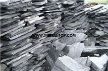Black Slate Random Flagstones/Black Slate Irregular Flagstones/Black Slate Flagstone Pavers/Slate Random Paving Stone/Black Slate Flagstone Wall Cladding/Black Flagstone Road Paving/Landscaping Stone