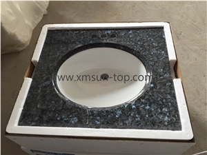 Blue Pearl Granite Vanity Top&Blue Pearl Bathroom Top&Blue Pearl Washroom Top