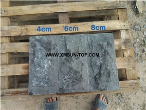 Dark Grey Limestone Mushroomed Cladding/Lime Stone Mushroomed Stone/Dark Grey Mushroom Stone/Building Stone/Mushroom Wall Cladding/Limestone Mushroom Wall Tile