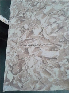 Milk Tea Quartz Stone Slabs& Tiles/Multicolor Artificial Quartz/Mixed Color Engineered Stone with Patterns/Mixed Color Manmade Stone/Quartz Stone