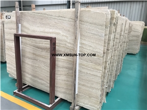 Polished Cream Travertine Slabs&Customized&Tiles/Beige Travertine Stone for Flooring&Floor Covering/Travertine Stone for Wall Cladding&Wall Covering/Travertine Pattern/Travertine with Veins