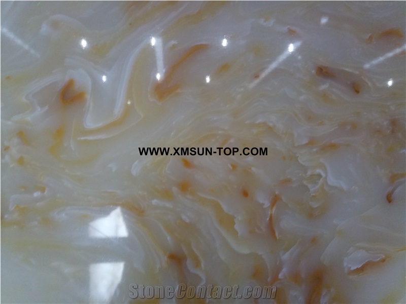 Yellow Veins Artificial Marble/Yellow Artificial Stone Slabs& Tiles/Manmade Stone Slab/Engineered Stone Slabs/Manufactured Stones/Interior Decoration/Artificial Stone Panels