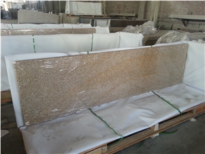 China Yellow Granite G682 Countertop, Granite Kitchen Top, G682 Yellow Granite Kitchen Top,Yellow Rust Granite Countertop,Giallo Fantasia,Giallo Ming,Giallo Rustic, Gold Leaf China,Golden Cristal