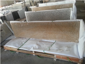 China Yellow Granite G682 Countertop, Granite Kitchen Top, G682 Yellow Granite Kitchen Top,Yellow Rust Granite Countertop,Giallo Fantasia,Giallo Ming,Giallo Rustic, Gold Leaf China,Golden Cristal