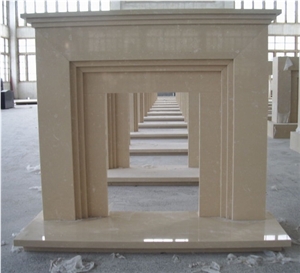 Fireplace Mantel,Beige Marble Fireplace,Hearth Decorating Marble Fireplace Mantel, Beige Marble Fireplaces, Beige Marble
