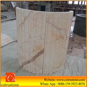 Sofita Gold Marble Column Skin,Roman Column ,Pillar ,Wedding Column,Marble Column, Stone Column,Bilecik Novita Jin Marble,Bilecik Sofita Jin Marble, Sophia Golden Marble, Sofita Golden Marble