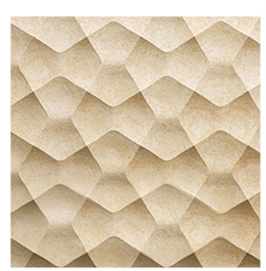 Cnc Beige Marble Carving / 3d Wall Panel Cnc Beige Marble Carving / 3d Wall Panel