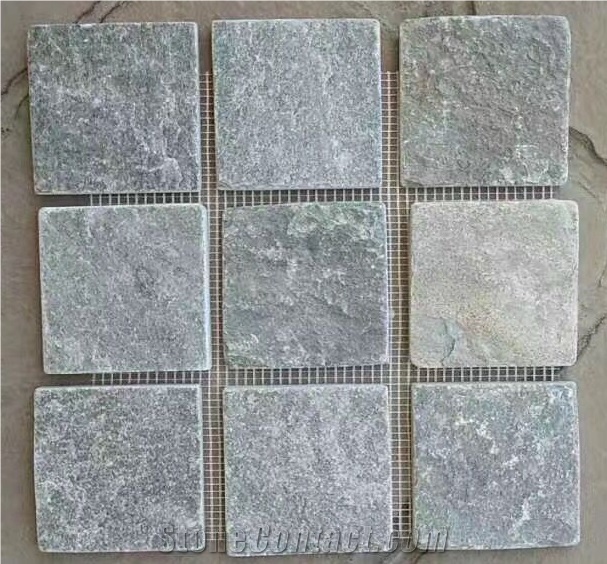 Quartzite Mosaic /Split Face Mosaic / Wall Mosaic /Grey Quartzite Mosaic