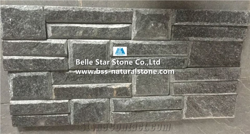 Green Beveled Edges Quartzite Stone Wall Cladding,Green Stacked Stone,Quartzite Culture Stone,Green Quartzite Ledger Panels,Natural Quartzite Stone Wall Panels,Quartzite Stone Veneer,Outdoor Wall