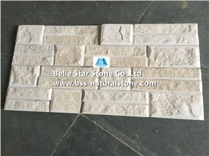 White Sandstone Beveled Edges Culture Stone,White Ledger Panels,Sandstone Stacked Stone,White Sandstone Stone Veneer,Natural Stone Wall Panels,White Sandstone Ledgestone,Sandstone Wall Cladding