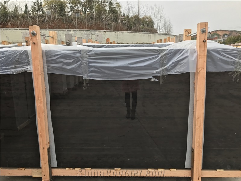 2018 New Design Unique Black Color Nano Crystallized Stone Slabs