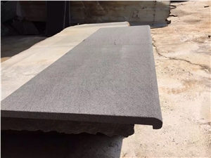 Hainan Black Basalt Bullnose Pavers, Pool Coping and Corners