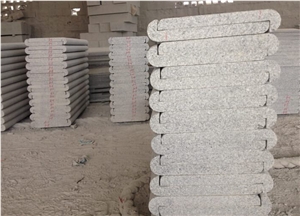 Light Grey Granite G603 Anti-Slip Stone Rebated Bullnose Pool Coping Pavers
