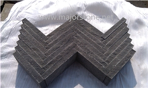 Black Basalt Building Stones/ Basaltina / Basalto/ China Black/ Hainan Black/ Hainan Black Basalt/ Tiles/ Walling/Dark Basalt Wall Tiles / Bricks / Covering