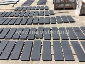 China Honed Bluestone Slabs / Black Honed Basalt Slabs
