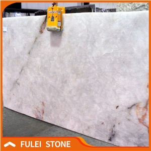 Cristallo Quartzite Slab, White Princess Quartzite Slab