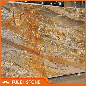 Olympic River Slab Quartzite Slab, Yellow Gold Stone Slab