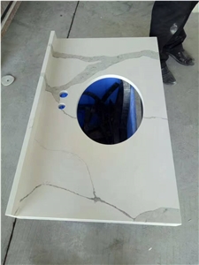 Artificial Stone Top,Bathroom Countertops,Custom Vanity Tops,Quartz Stone Vanity Tops,Bathroom Vanity Tops,Quartz Stone Bathroom Tops,Calacatta Bianco Vanity Tops