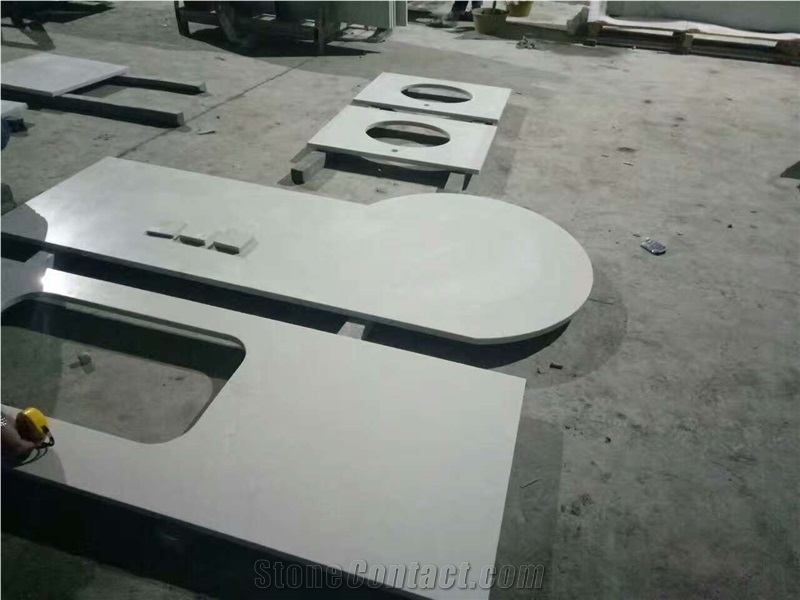 Artificial Stone Top,Bathroom Countertops,Custom Vanity Tops,Quartz Stone Vanity Tops,Bathroom Vanity Tops,Quartz Stone Bathroom Tops,Calacatta Bianco Vanity Tops