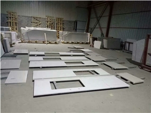 Artificial Stone Top,Bathroom Countertops,Custom Vanity Tops,Quartz Stone Vanity Tops,Bathroom Vanity Tops,Quartz Stone Bathroom Tops,Calacatta Bianco Vanity Tops