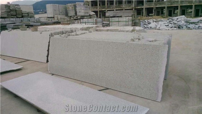 China G724 Lily White, Pearl White, Crystal White Granite Polished Slab Tile