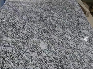 G568 Surf White Sea Wave Flower Polished Slab Tile
