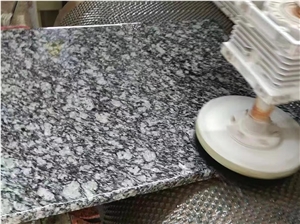 G568 Surf White Sea Wave Flower Polished Slab Tile