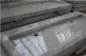 Guangxi White Marble Sinks,Bathroom Sinks,Wash Basins,Square Sinks,Polished Sinks/Basins,Vessel Sinks,Vessel Basin