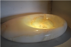 Honey Onyx Pedestal Basins,Bathroom Sinks,Wash Basins,Round Basins,Vessel Sinks,Natural Stone Vessel Sinks/Basins