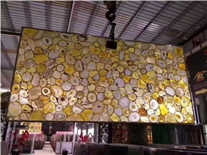 Man-Made Semi Precious Stone Gemstone Slabs