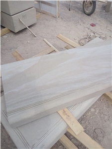Yellow Sandstone Step Sandblasted