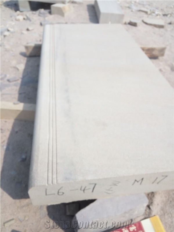 Yellow Sandstone Step Sandblasted