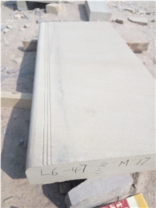 Yellow Sandstone Step Sandblasted