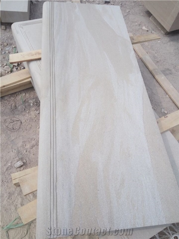 Yellow Sandstone Step Sandblasted