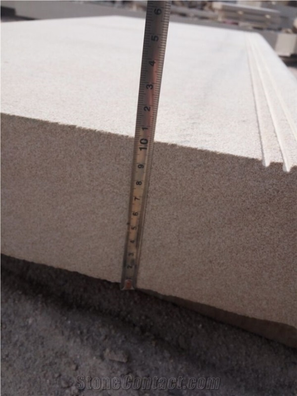 Yellow Sandstone Step Sandblasted