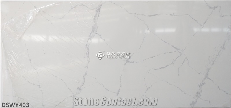 Quartz Stone/Manmade Stone/Calacatta Vagli Quartz Countertops/ Kitchen Island Tops/Foshan,China