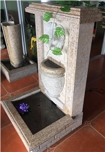 White Yellow Marble Sculptured Fountain&Granite Floating Sphere Fountain&Handcarved Exterior Fountains for Garden Decoration& Large Garden Water Fountain