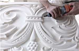 Jerusalem Stone Hand Carved Ornament Wall Relief