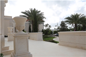 Jerusalem Stone White Limestone Pedestal Columns